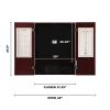 Viper Razorback Sisal Dartboard & Metropolitan Mahogany Cabinet