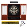 Viper Dead On Sisal Dartboard, Metropolitan Cinnamon Cabinet, Shadow Buster Dartboard Lights & "The Bull Starts Here" Throw Line Marker