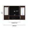 Viper Shot King Sisal Dartboard, Metropolitan Espresso Cabinet & Shadow Buster Dartboard Lights
