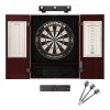 Viper Razorback Sisal Dartboard, Metropolitan Mahogany Cabinet, Shadow Buster Dartboard Lights & Throw Line Light Marker