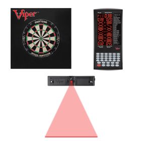 Viper Shot King Bristle Dartboard, Viper ProScore, Throw Line Light, and Viper Wall Defender II