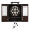 Viper Razorback Sisal Dartboard, Metropolitan Espresso Cabinet, Underground The Raven Steel Tip Darts & Shadow Buster Dartboard Lights