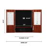 Viper Shot King Sisal Dartboard & Metropolitan Cinnamon Cabinet