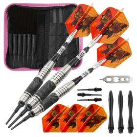 Viper The Freak Soft Tip Darts Knurled and Grooved Barrel and Casemaster Deluxe Nylon Dart Case