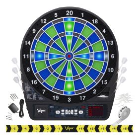 FatCat Cam Illuminated Electronic Dartboard, 15.5" Regulation Target Cabinet
