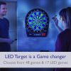 FatCat Cam Illuminated Electronic Dartboard, 15.5" Regulation Target Cabinet