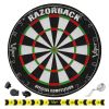 Viper Metropolitan Oak Steel Tip Dartboard Cabinet, Viper Razorback Sisal Dartboard, Viper Underground Raven Steel Tip Darts, and Viper Vinyl Dart Mat