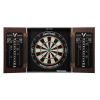 Viper Stadium Cabinet with Shot King Sisal Dartboard, Steel Tip Accessories Kit & "The Bull Starts Here" Throw Line Marker
