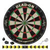 Viper Dead On Sisal Dartboard, Metropolitan Oak Cabinet, Shadow Buster Dartboard Lights & Padded Dart Mat