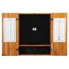 Viper Shot King Sisal Dartboard, Metropolitan Oak Cabinet, Shadow Buster Dartboard Lights & Padded Dart Mat
