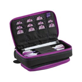 Casemaster Plazma Plus Dart Case with Amethyst Zipper and Phone Pocket
