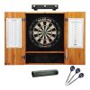 Viper Dead On Sisal Dartboard, Metropolitan Oak Cabinet, Shadow Buster Dartboard Lights & Padded Dart Mat