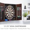 Viper Vault Deluxe Dartboard Cabinet with Shot King Sisal Dartboard and Illumiscore Scoreboard