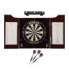 Viper Dead On Sisal Dartboard, Hudson Cabinet, Mariah Steel Tip Darts & Shadow Buster Dartboard Light Bundle