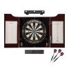 Viper Razorback Sisal Dartboard, Hudson Mahogany Cabinet, Shadow Buster Dartboard Lights & Throw Line Light
