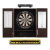 Viper Shot King Sisal Dartboard, Metropolitan Espresso Cabinet, Shadow Buster Dartboard Lights & "The Bull Starts Here" Throw Line Marker