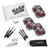 Viper Stadium Cabinet with Shot King Sisal Dartboard, Steel Tip Accessories Kit & "The Bull Starts Here" Throw Line Marker