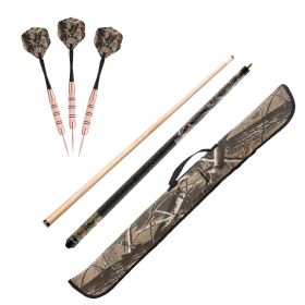 Fat Cat Realtree Hardwoods HD Steel Tip Darts, Viper Realtree Hardwoods Camouflage Cue, and Viper Realtree Hardwoods HD Soft Cue Case