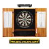 Viper Shot King Sisal Dartboard, Metropolitan Oak Cabinet, Shadow Buster Dartboard Lights & "The Bull Starts Here" Throw Line Marker