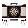 Viper League Sisal Dartboard, Hudson Mahogany Cabinet, Shadow Buster Dartboard Lights & Throw Line Light