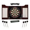 Viper League Sisal Dartboard, Hudson Mahogany Cabinet, Shadow Buster Dartboard Lights & Padded Dart Mat