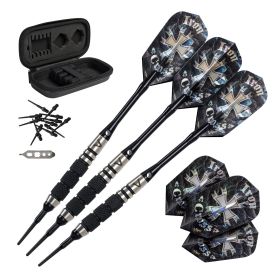 Viper Desperado 80% Tungsten Iron Cross Soft Tip Darts 3 Knurled Rings