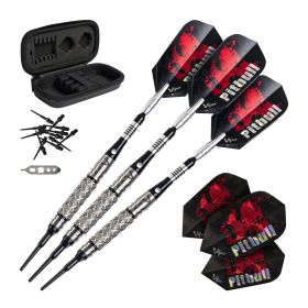 Viper Pitbull 90% Tungsten Soft Tip Darts Diamond Cut and Shark Fin Barrel