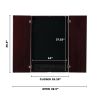 Viper 787 Electronic Dartboard, Metropolitan Mahogany Cabinet & Shadow Buster Dartboard Lights