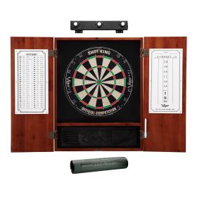 Viper Shot King Sisal Dartboard, Metropolitan Cinnamon Cabinet, Shadow Buster Dartboard Lights & Padded Dart Mat
