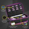 Casemaster Plazma Plus Dart Case with Amethyst Zipper and Phone Pocket