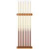 Viper Traditional Oak 8 Cue Wall Cue Rack
