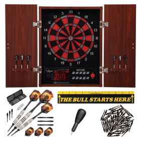 Viper Neptune Electronic Dartboard, "The Bull Starts Here" Throw Line Marker, Blazer 16g Soft Tip Darts, Dart Tip Remover Tool & Tufflex II Dart Tips