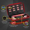 Casemaster Plazma Plus Dart Case with Ruby Zipper and Phone Pocket