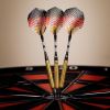 Elkadart Titanium 90% Tungsten Soft Tip Darts Gold Titanium Coating Ringed Barrel