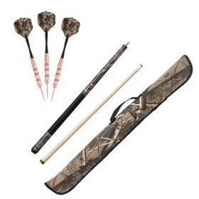 Fat Cat Realtree Hardwoods HD Steel Tip Darts, Viper Realtree Hardwoods HD Junior Cue, and Viper Realtree Hardwoods HD Soft Cue Case