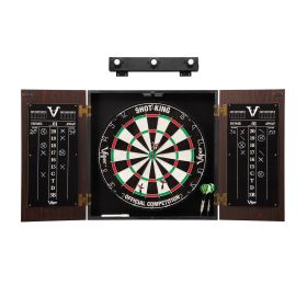 Viper Stadium Cabinet with Shot King Sisal Dartboard & Shadow Buster Dartboard Lights