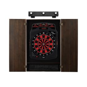Viper Solar Blast Electronic Dartboard, Metropolitan Espresso Cabinet & Shadow Buster Dartboard Light Bundle