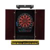 Viper Orion Electronic Dartboard, Metropolitan Mahogany Cabinet, Throw Line Marker & Shadow Buster Dartboard Light Bundle