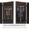 Viper Vault Deluxe Dartboard Cabinet with Shot King Sisal Dartboard and Illumiscore Scoreboard