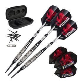 Viper Pitbull 90% Tungsten Soft Tip Darts Diamond Cut and Ringed Barrel