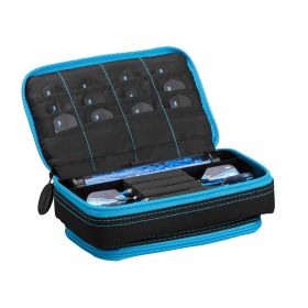 Casemaster Plazma Plus Dart Case with Zipper and Phone Pocket (Color: Blue, size: 3 Darts)