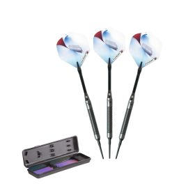 Elkadart Razor 80% Tungsten Soft Tip Darts #1 Barrel Style (Color: Black, size: 18 Grams)