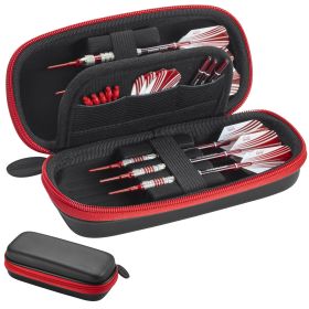 Casemaster Sentry Dart Case with Zipper (Color: Red, size: )