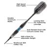 Viper Bobcat Adjustable Soft Tip Darts Rings 16-18 Grams