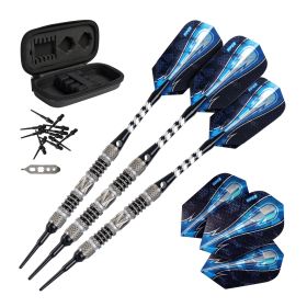 Viper Astro 80% Tungsten Soft Tip Darts Rings (Color: Black, size: 16 Grams)