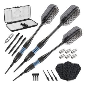 Viper Bobcat Adjustable Soft Tip Darts Rings 16, 18, or (Color: Blue, size: 16-19 Grams)