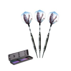 Elkadart Mamba 80% Tungsten Soft Tip Darts Thin Barrel (Color: Black, size: 18 Grams)