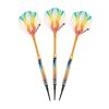 Elkadart Rainbow 90% Tungsten Soft Tip Darts Multi Color Titanium Coating Shark Fin Barrel