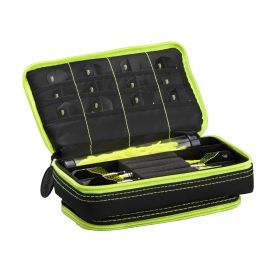 Casemaster Plazma Plus Dart Case with Zipper and Phone Pocket (Color: Yellow, size: 3 Darts)