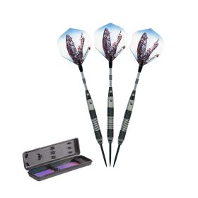 Elkadart Mamba 80% Tungsten Steel Tip Darts (Color: Black, size: 26 Grams)